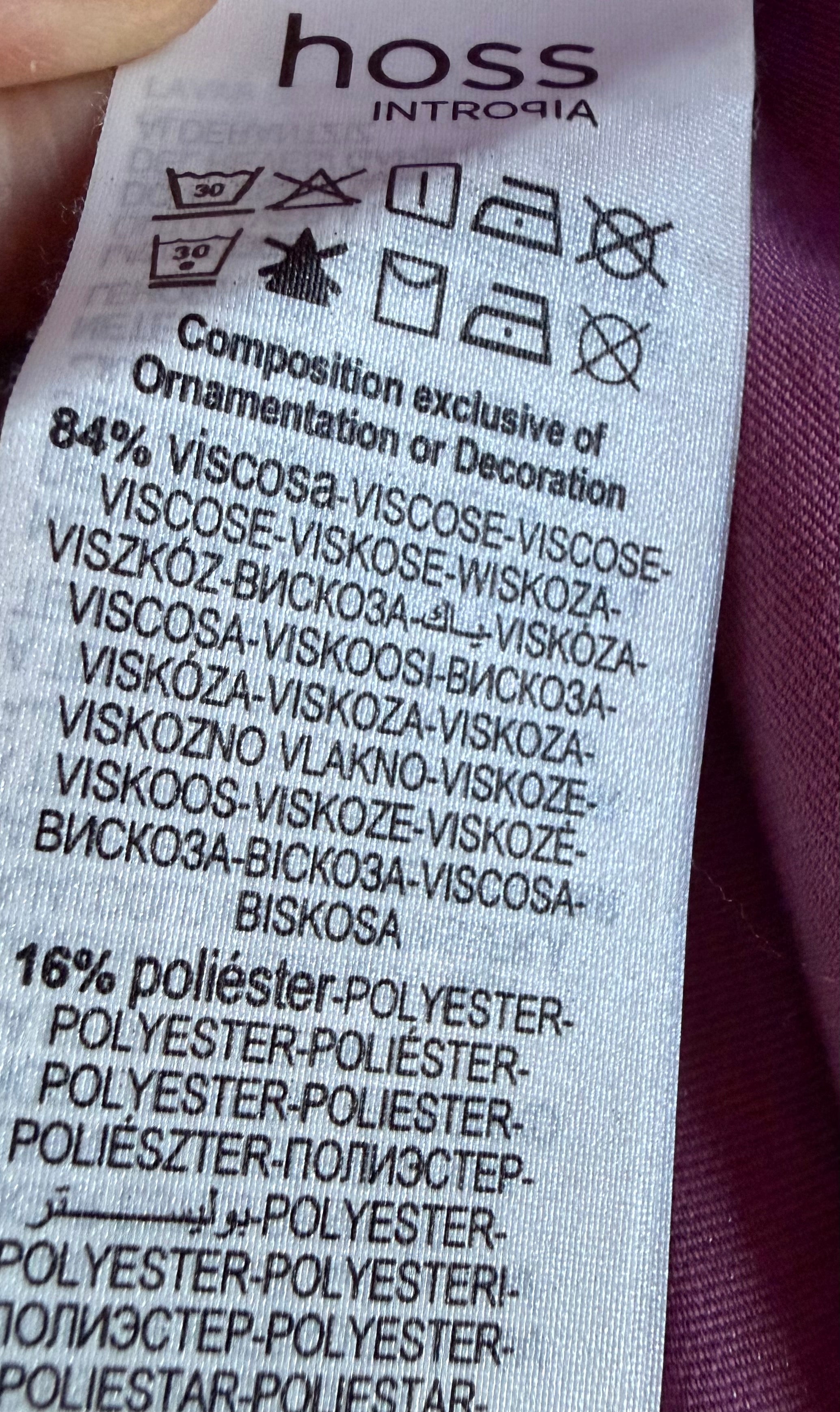 HOSS satin-finish trousers