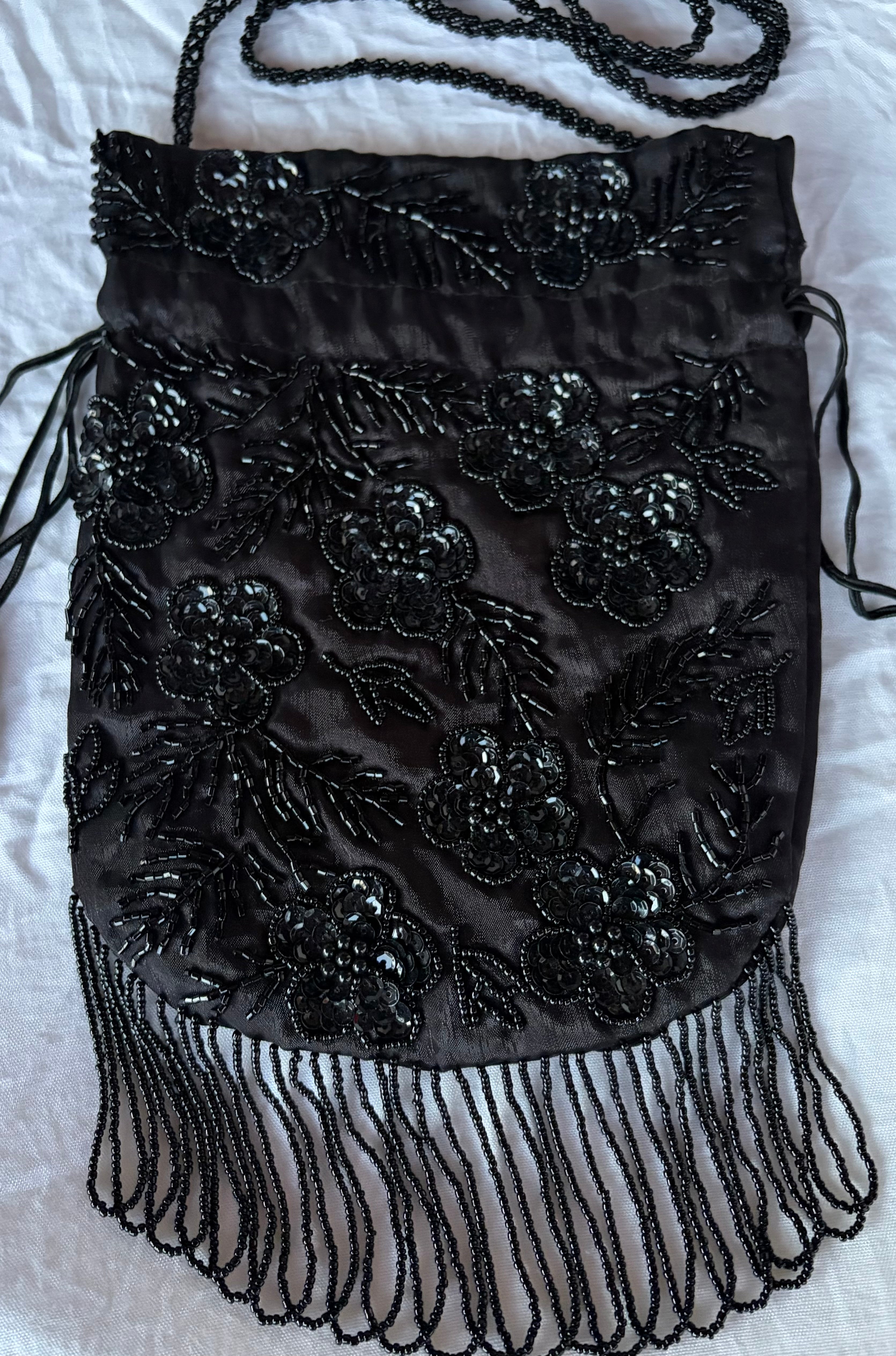 Black evening bag