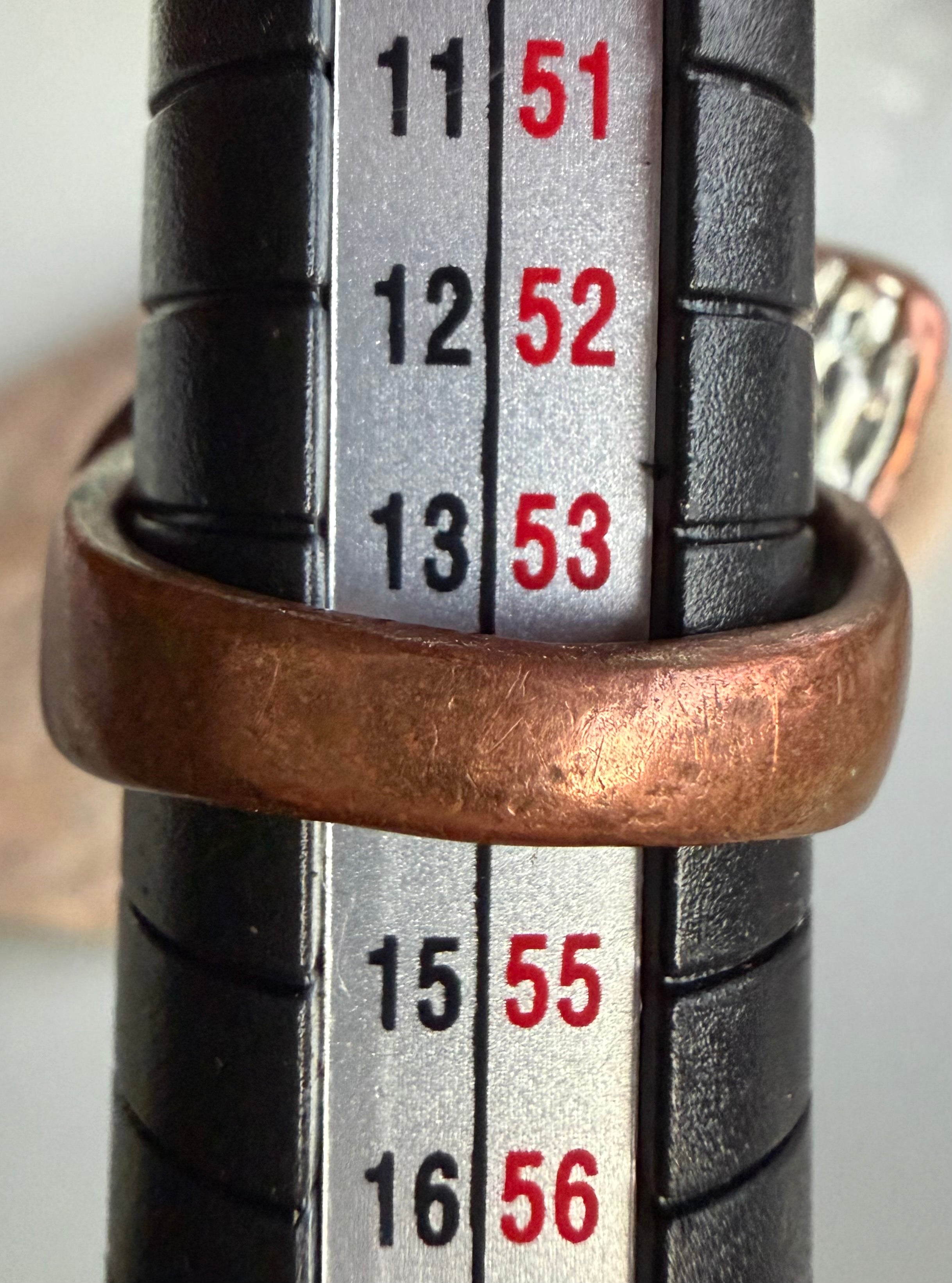 Rustic  design ring with three colored stone set