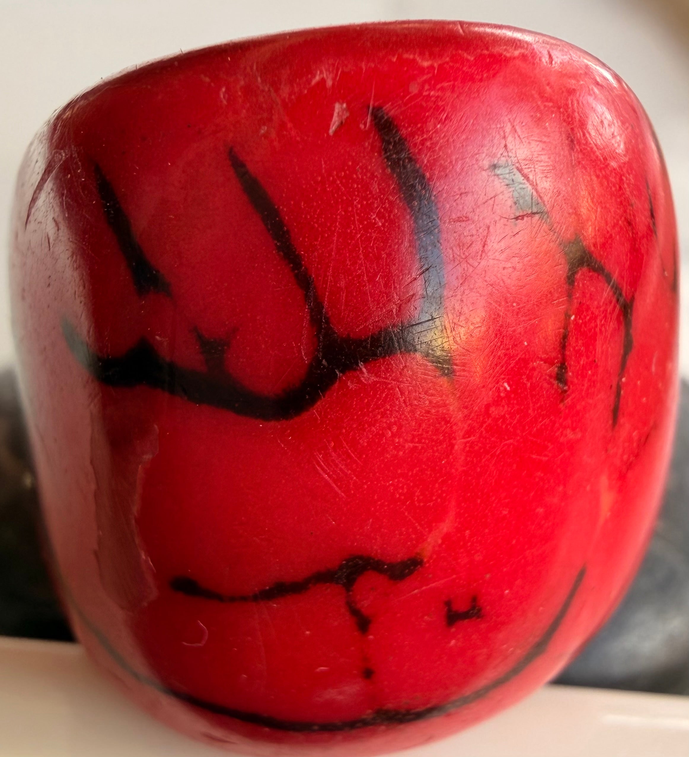 Red dome statement ring