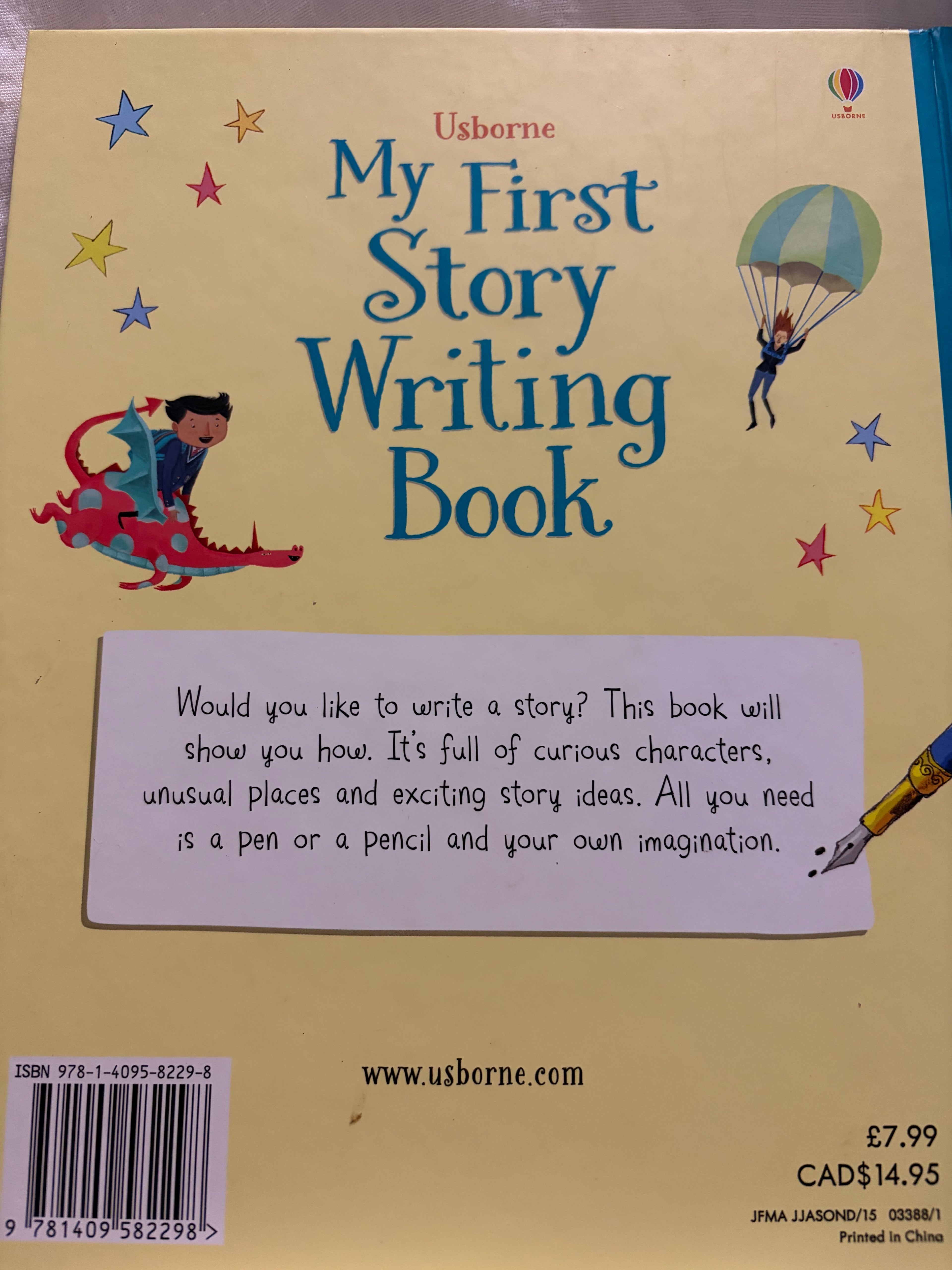My first story writing book