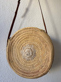 Handwoven straw bag