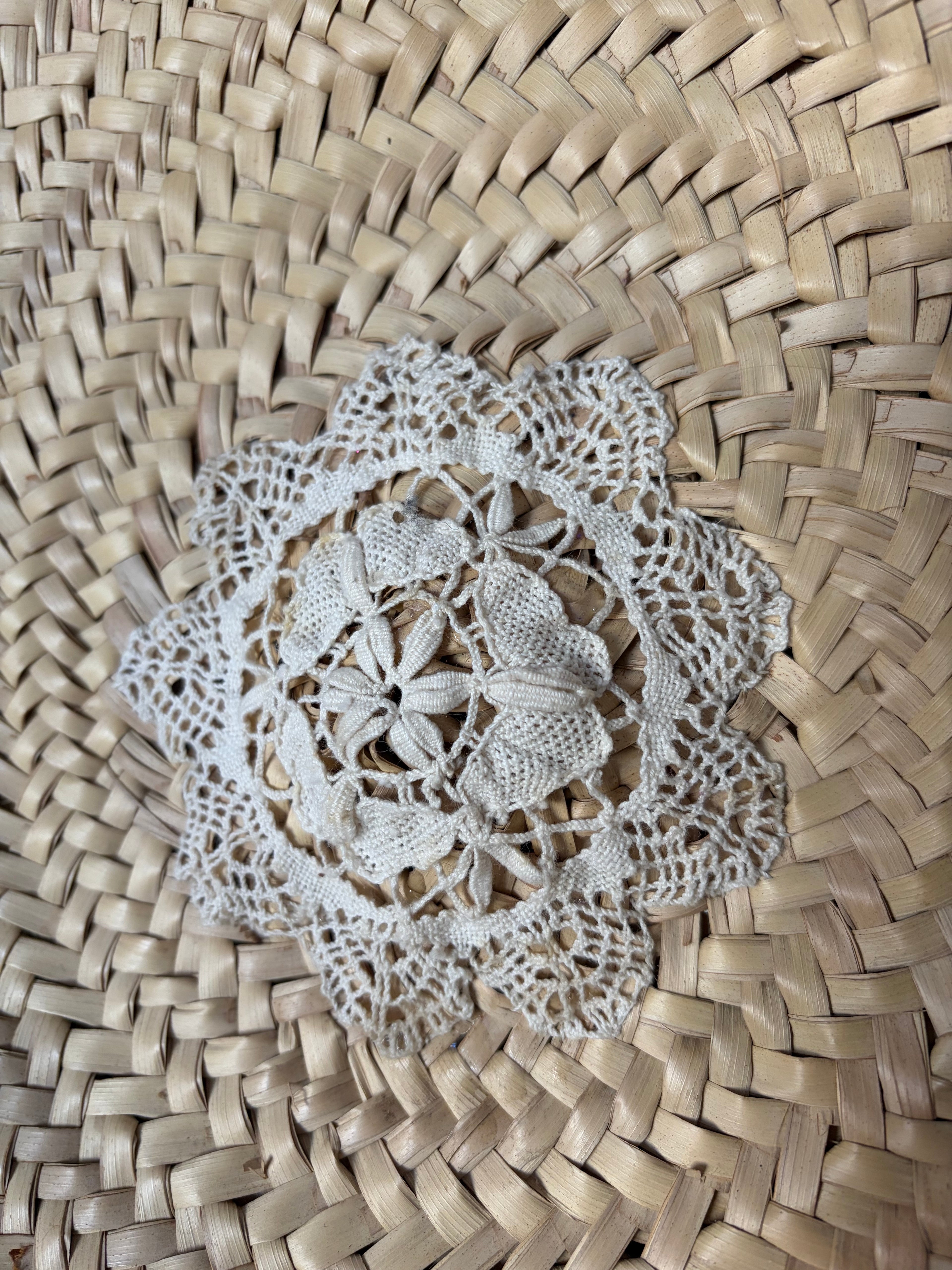 Handwoven straw bag