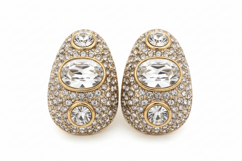 Gold-tone earring