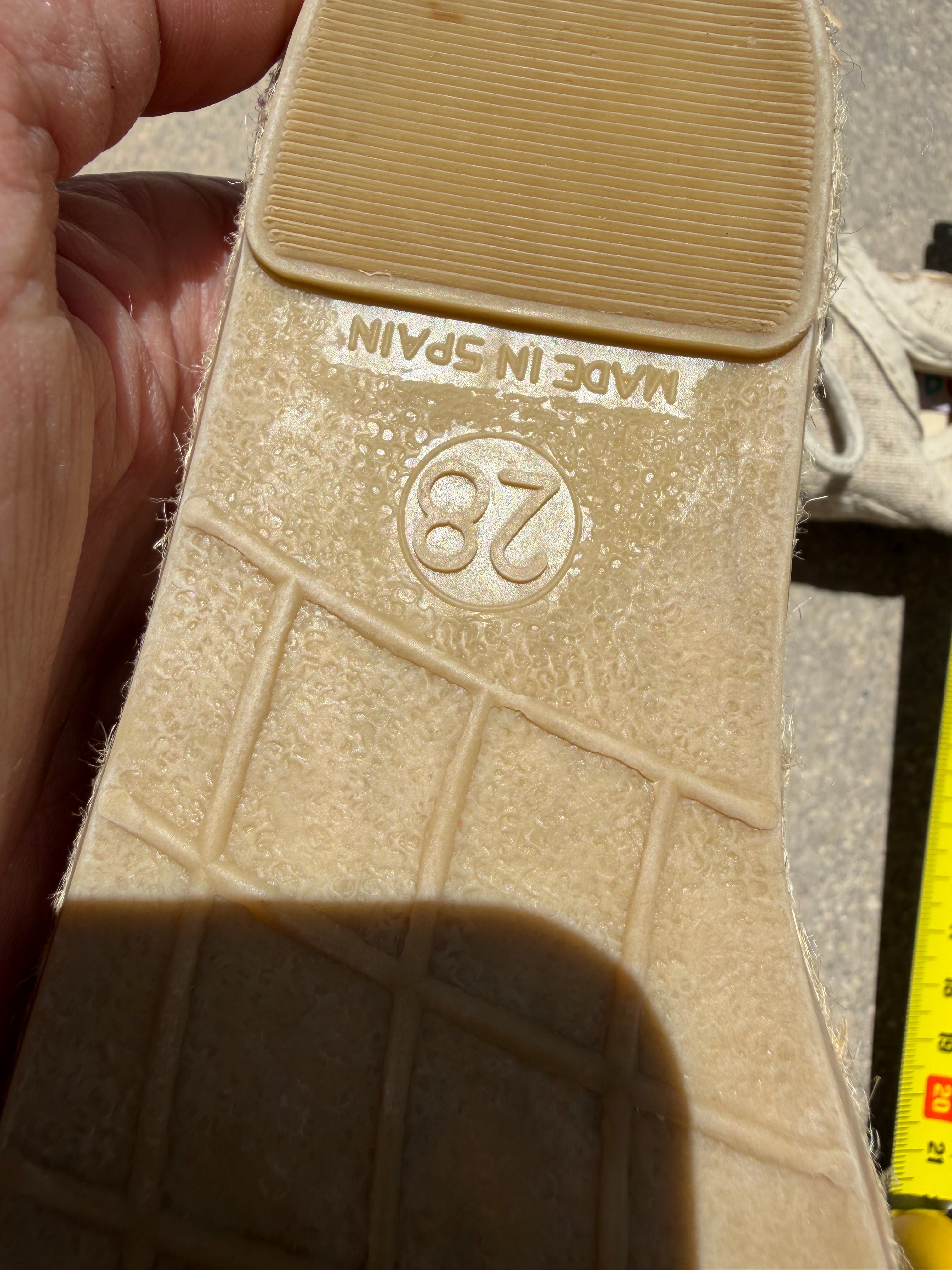 Pisanonas blucher (espadrille sole)