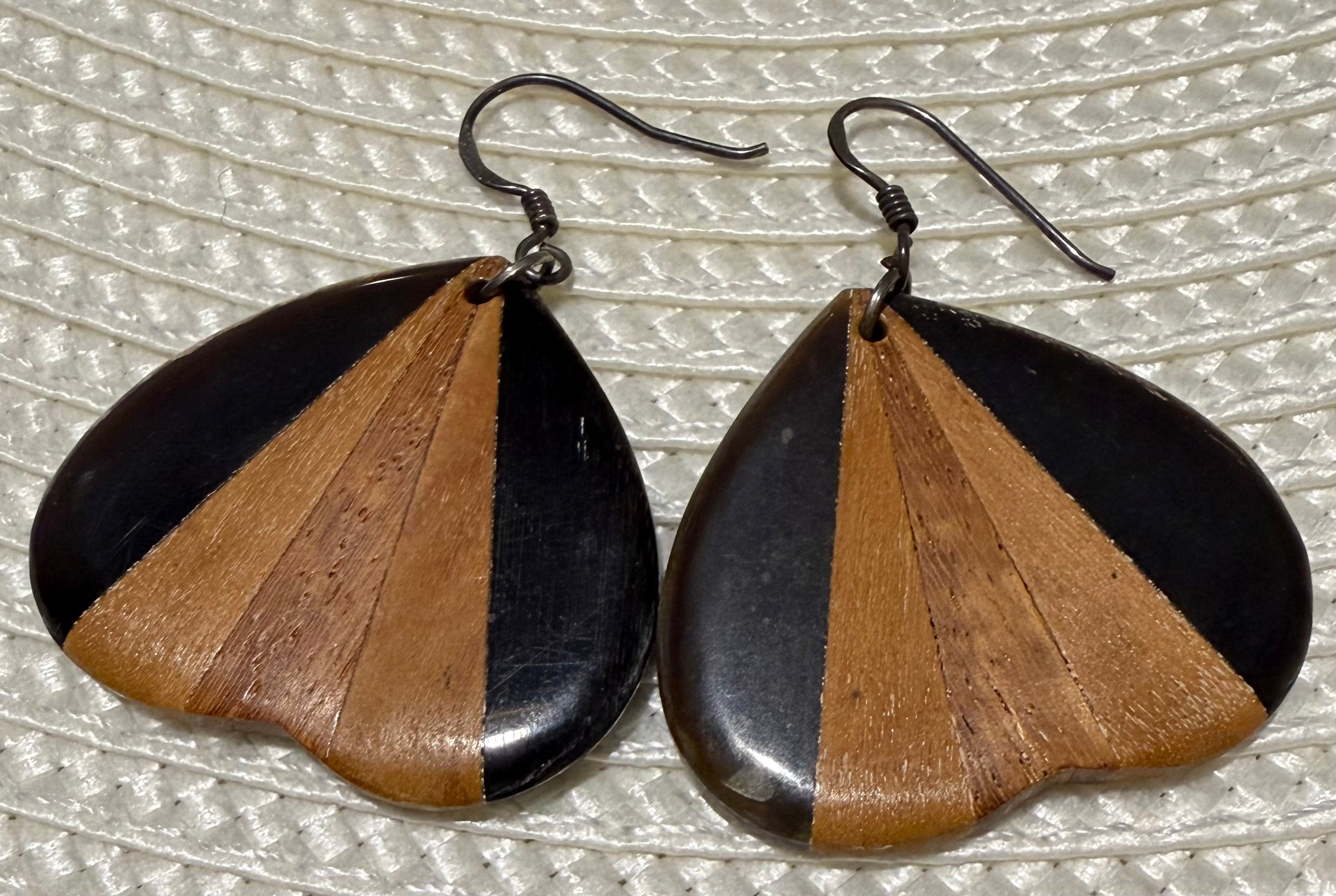Wooden earrings