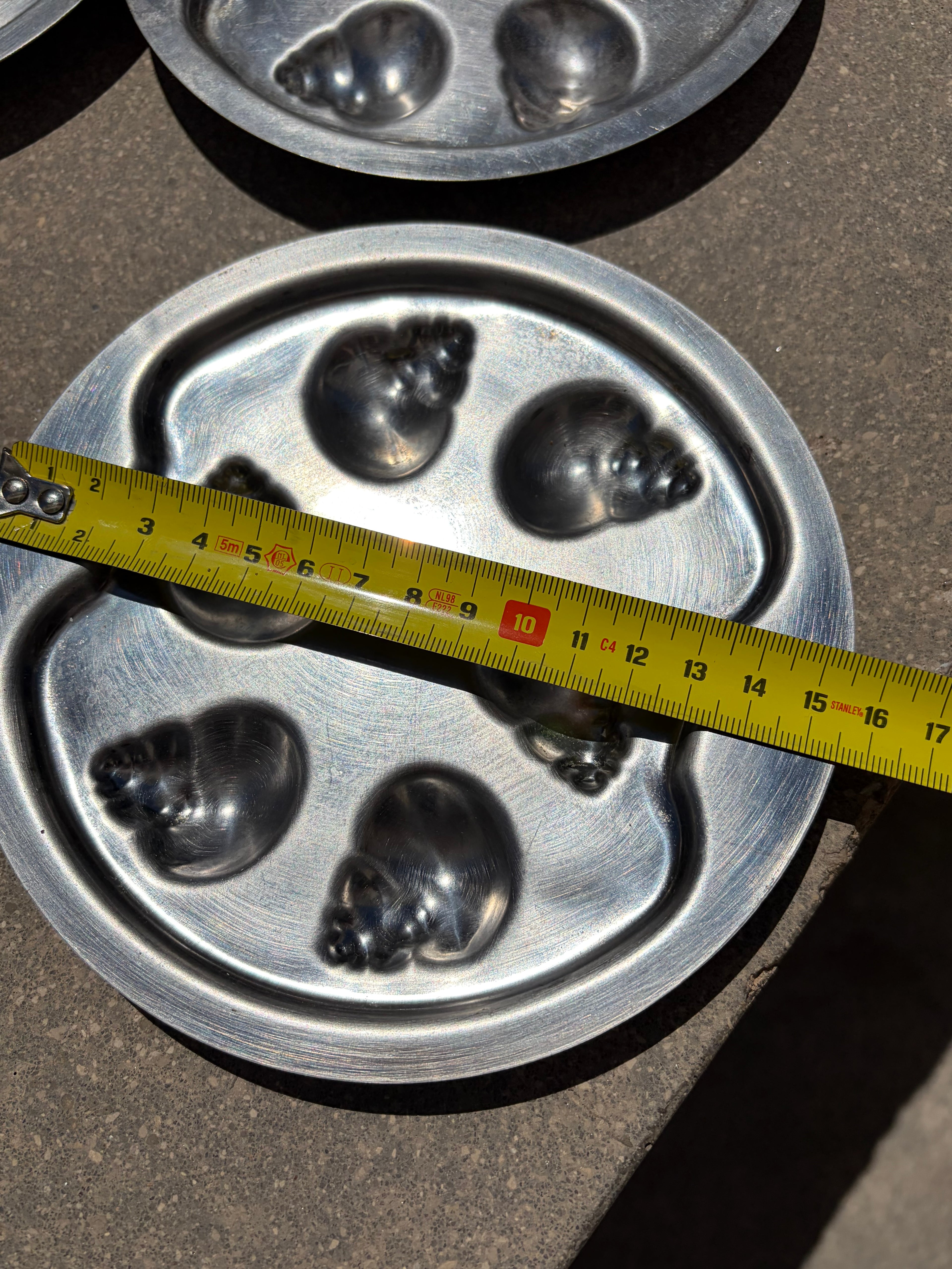 4 Escargot (snail)serving plates