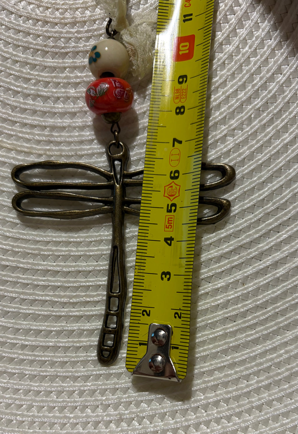 Necklace with dragonfly pendant